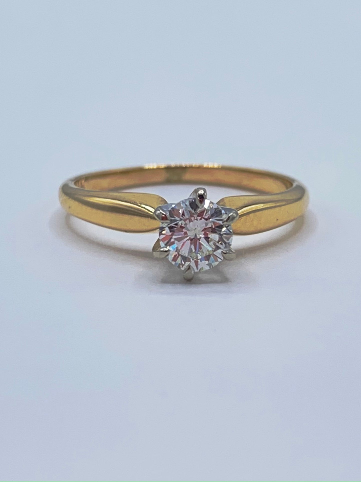 3/8 Ct Diamond Solitaire Engagement Ring