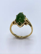 Load image into Gallery viewer, 14K Yellow Gold Jade Ring
