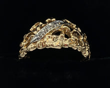 Load image into Gallery viewer, 14K Yellow Gold Men&#39;s 3 Diamond Wedding Band
