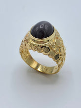 Load image into Gallery viewer, Estate 14K Yellow Gold Linde Gray Star Ring
