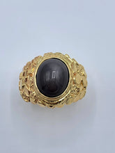Load image into Gallery viewer, Estate 14K Yellow Gold Linde Gray Star Ring
