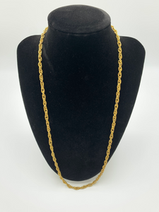 24 Inch Gold Filled Thick Rope Link Chain