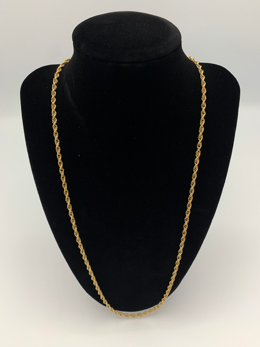 24 inch Gold Filled Rope Style Chain