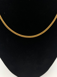24 inch Gold Filled Medium Curb Link Style Chain