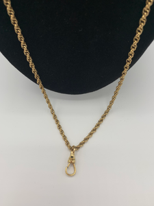 Women's 25 Inch Gold Filled Lapel Watch Neck Chain