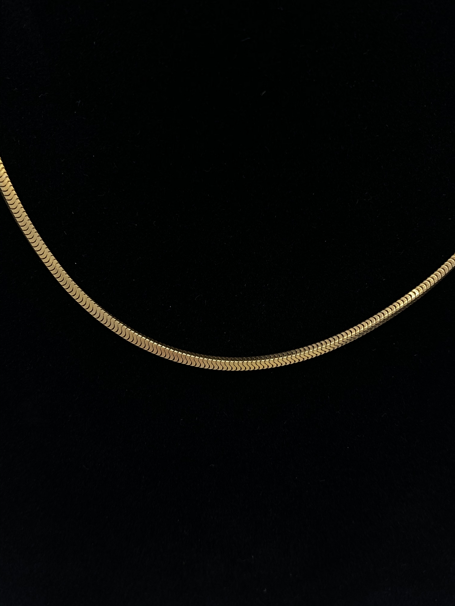 15 inch Gold Filled Square Snake Style Chain