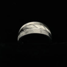 Load image into Gallery viewer, 14K White Gold Tapered Machine Finish Wedding Band
