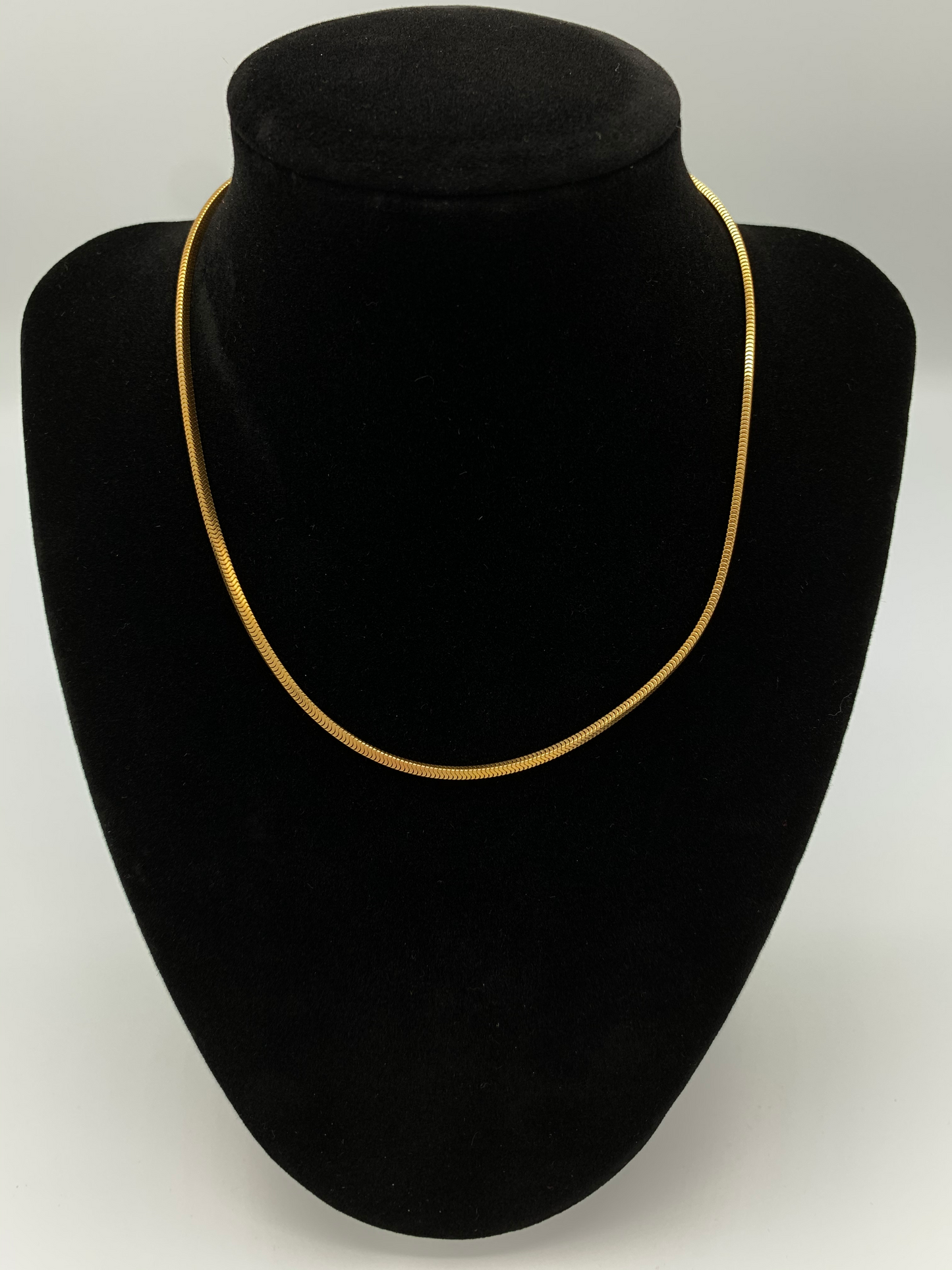 15 inch Gold Filled Square Snake Style Chain