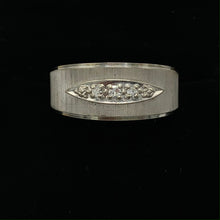 Load image into Gallery viewer, Estate 14K White Gold Diamond Wedding Band 10pts T.W.
