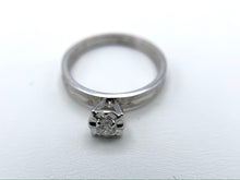 Load image into Gallery viewer, 14K White Gold Engagement Ring with 5 point Diamond
