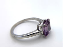 Load image into Gallery viewer, 14K White Gold Alexandrite Birthstone Ring
