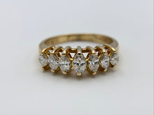Load image into Gallery viewer, 14K Yellow Gold Marquise Diamond Wedding Ring
