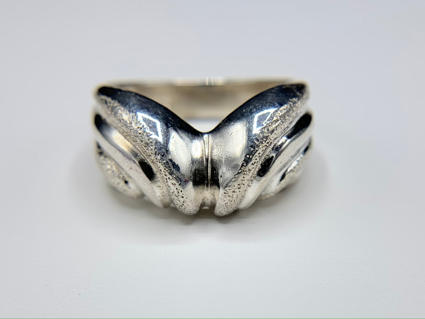 Sterling Silver Free Form 'Arch' Ring