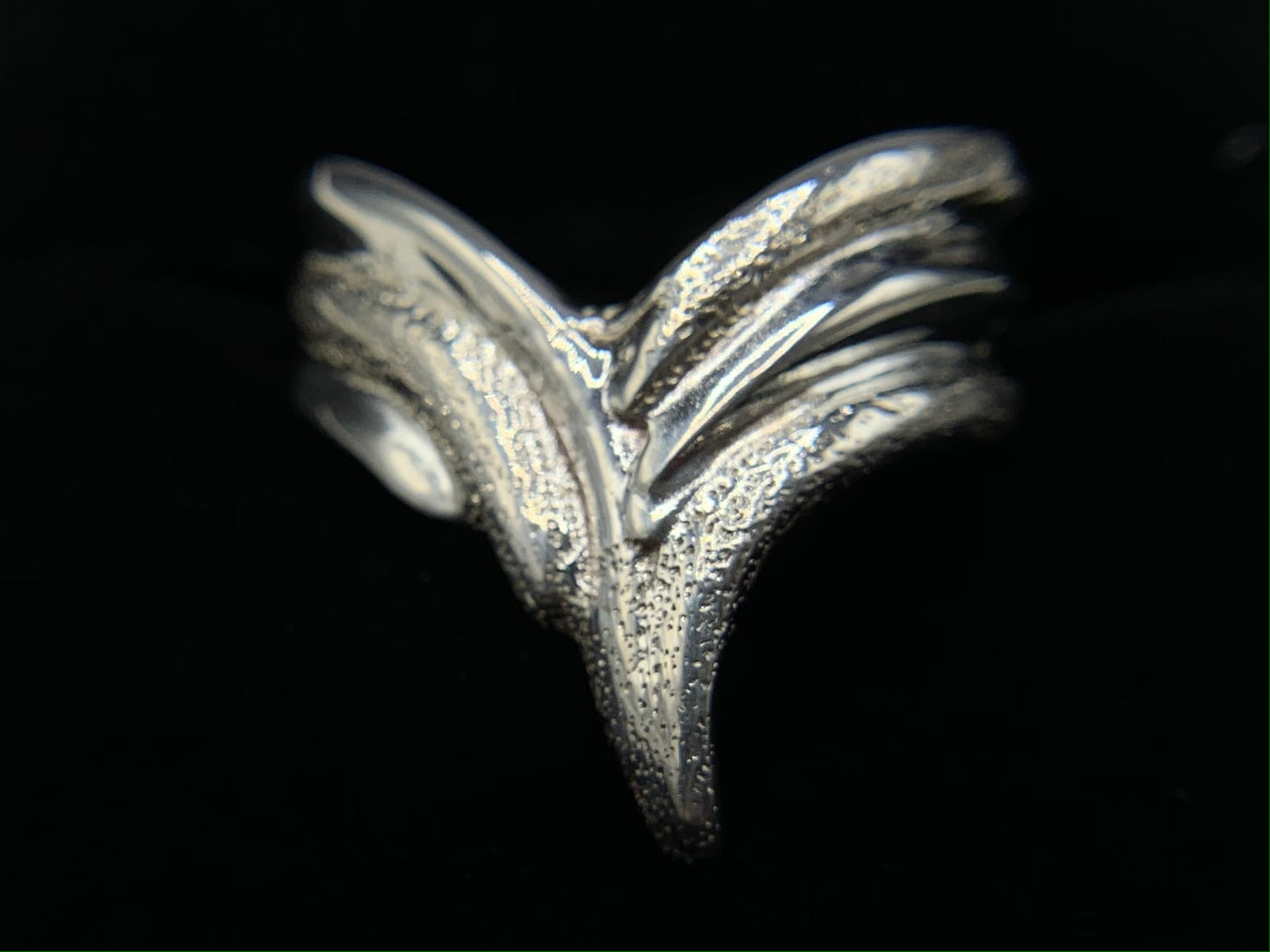 Sterling Silver Layered V Free Form Ring