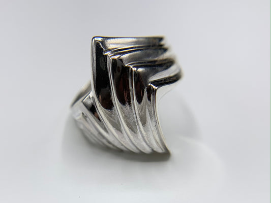 Sterling Silver Peak Free Form Ring