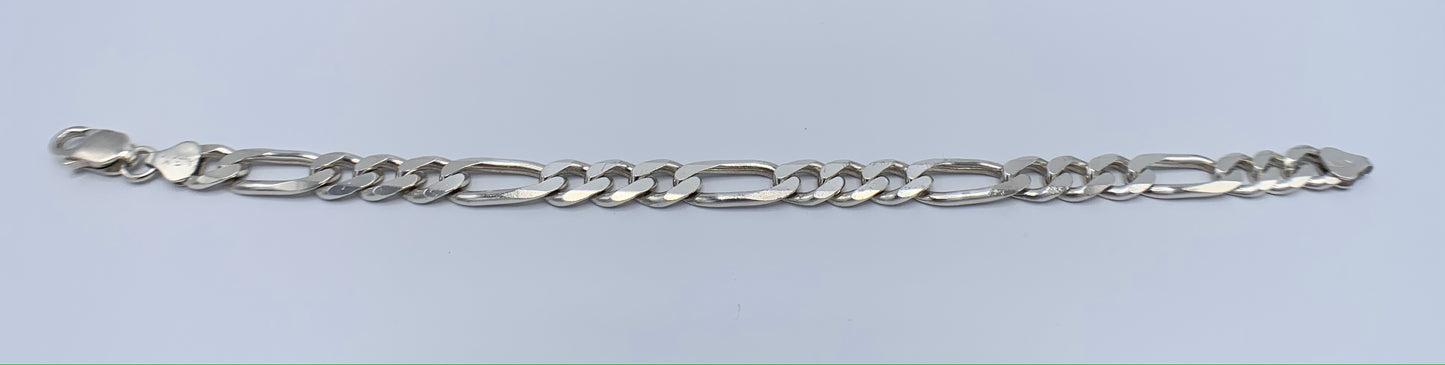 Sterling Silver Figaro Style Bracelet