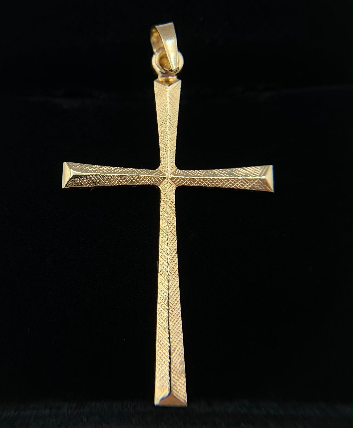 14K Yellow Gold Cross Pendant