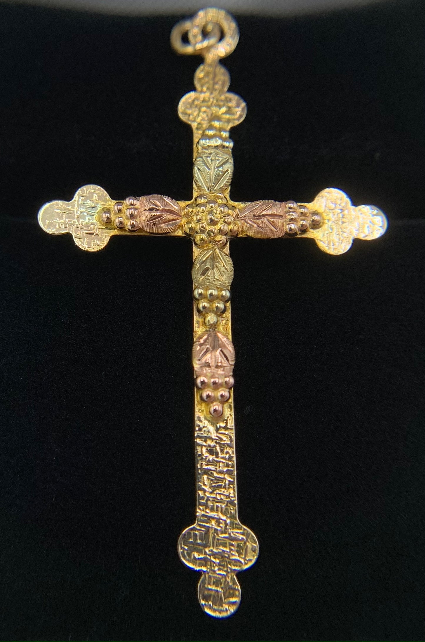 10K Gold Black Hills Cross Pendant