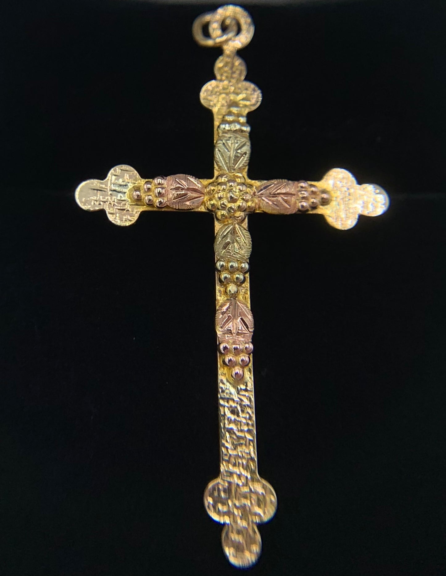 10K Gold Black Hills Cross Pendant