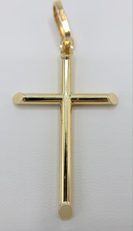 Large 14K Gold Cross Pendant