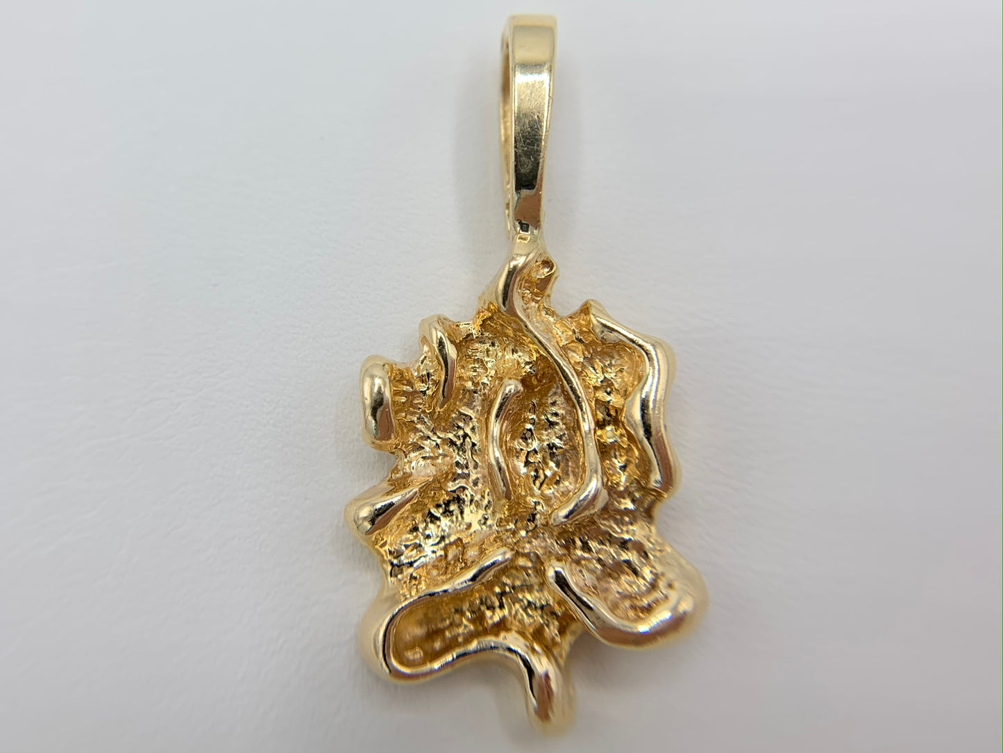 14K Yellow Gold Nugget Pendant