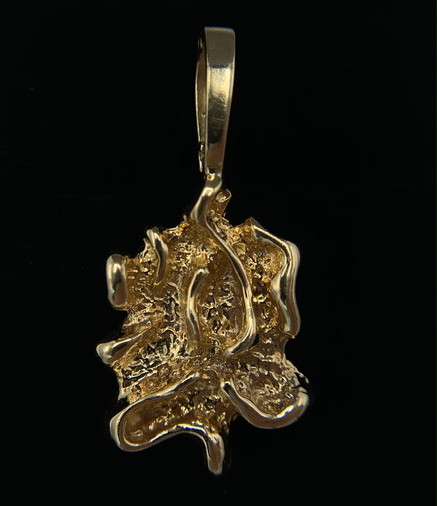 14K Yellow Gold Nugget Pendant