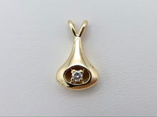 Load image into Gallery viewer, 14K Gold Art Deco Diamond Necklace Pendant
