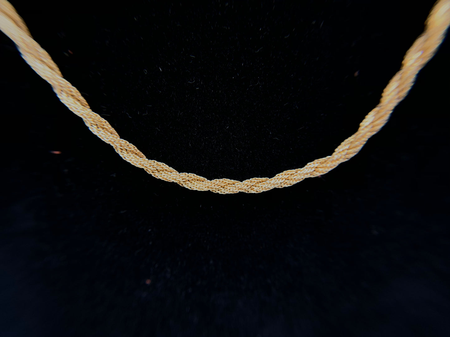 15 inch Gold Filled Twisted Foxtail Style Chain