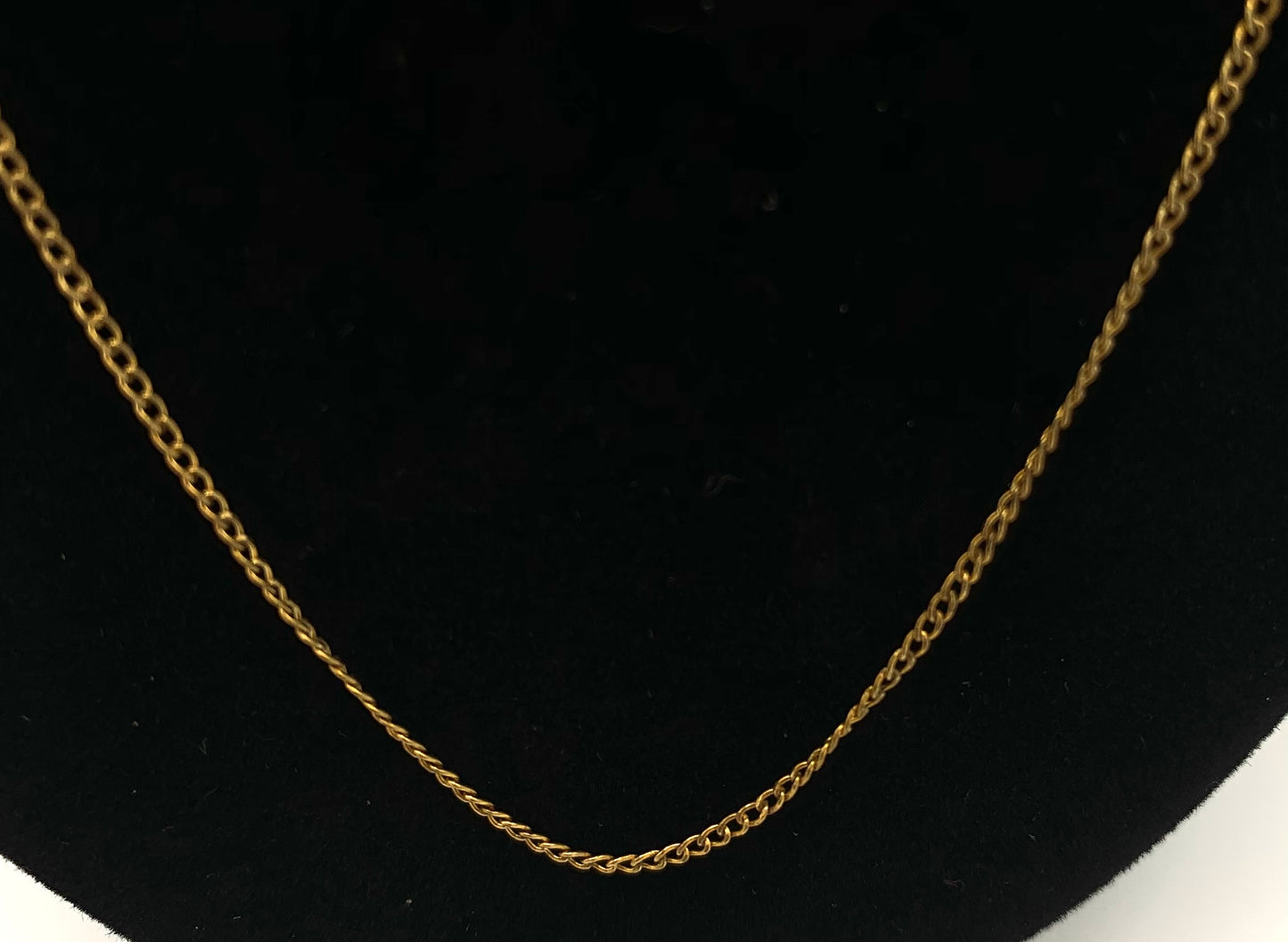 21 inch Gold Filled Curb Link Style Chain