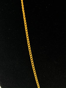 21 inch Gold Filled Curb Link Style Chain