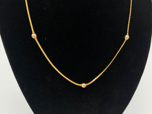 Load image into Gallery viewer, 15 Inch Gold Filled S Chain with 3 Gold Beads
