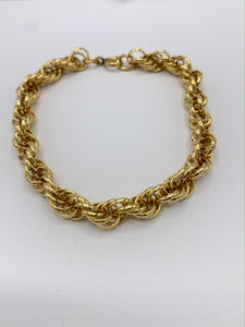 Gold Filled Bracelet, Thick Rope Style, 6mm