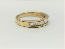 Load image into Gallery viewer, Estate 14K Yellow Gold .5 ct Diamond Baguette Anniversary Band
