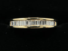 Load image into Gallery viewer, Estate 14K Yellow Gold .5 ct Diamond Baguette Anniversary Band
