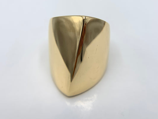 18K Yellow Gold Dome Ring