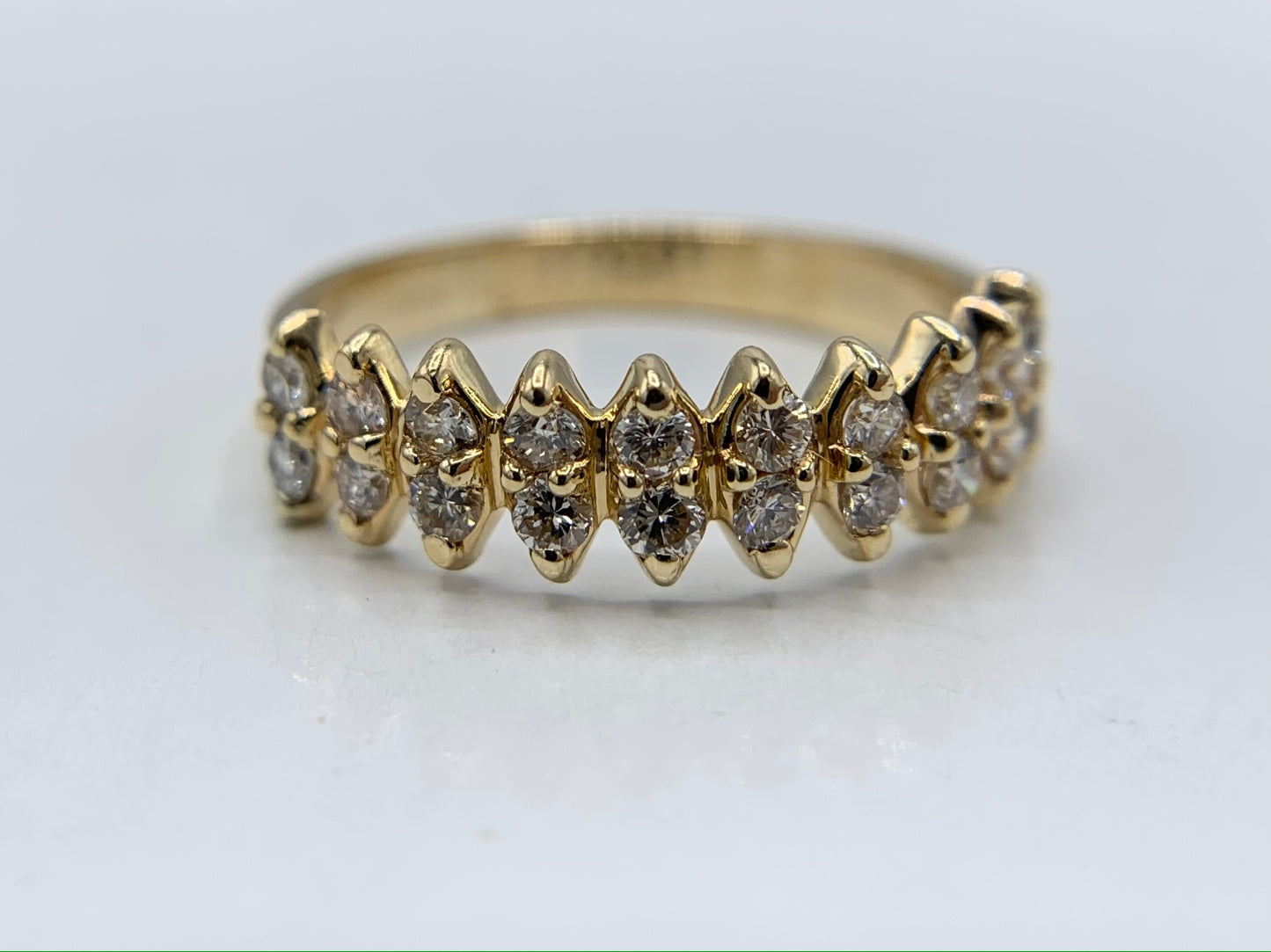 14K Yellow Gold Diamond Pinky Ring