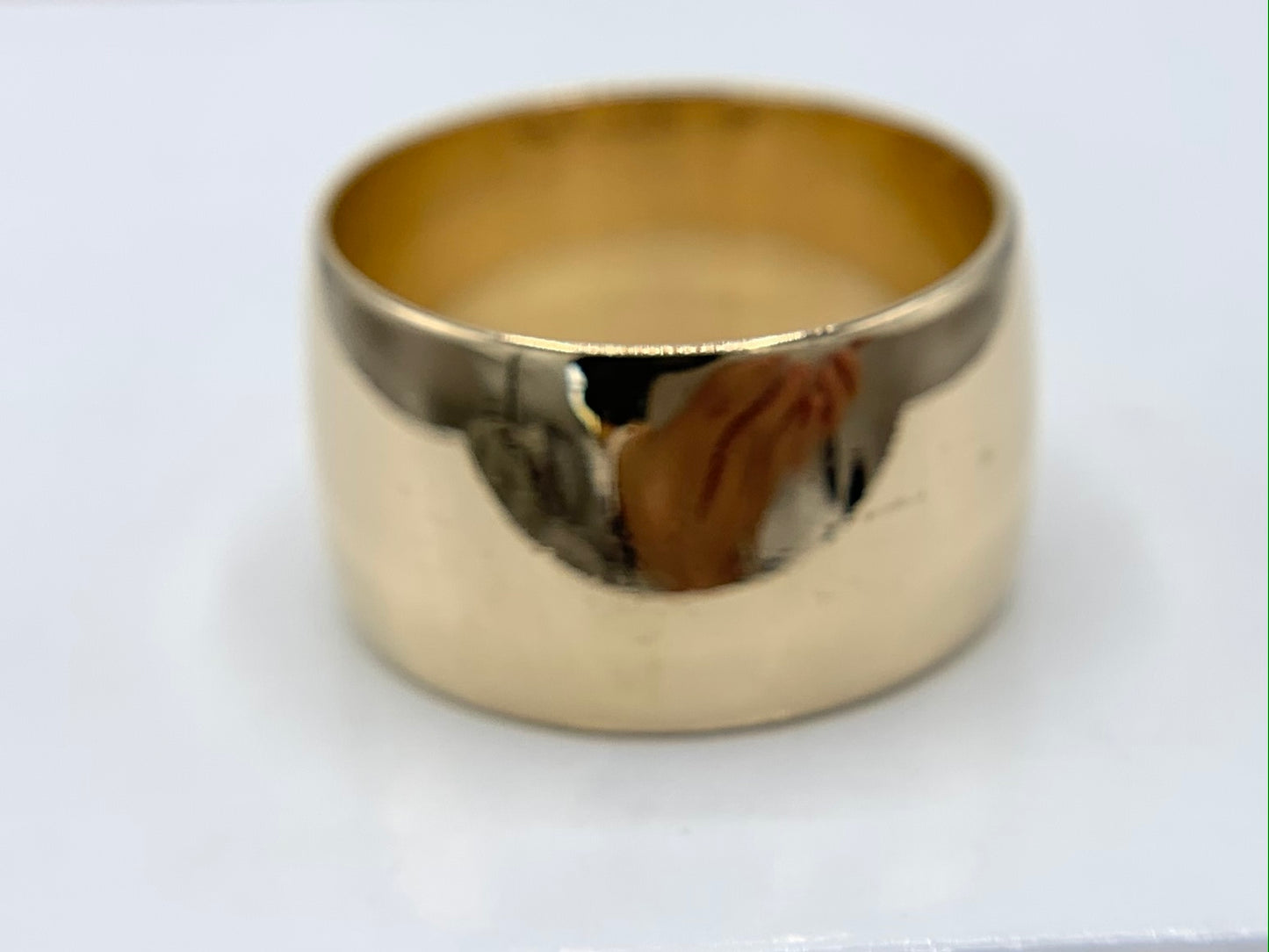 14K Yellow Gold 12mm Wedding Band