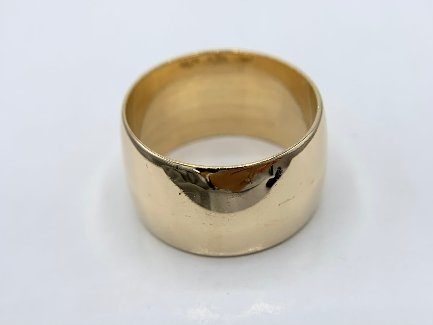 14K Yellow Gold 12mm Wedding Band