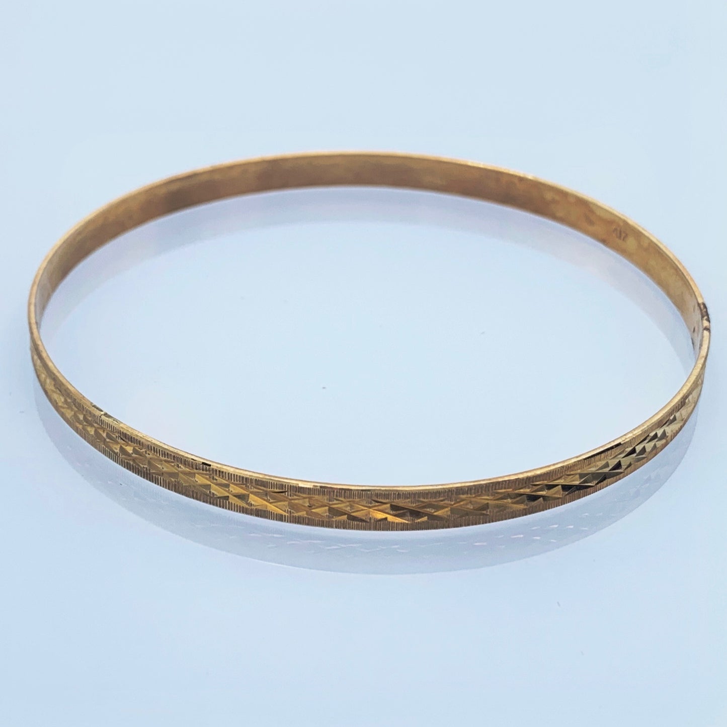 10K Yellow Gold 4.5mm Bangle Bracelet