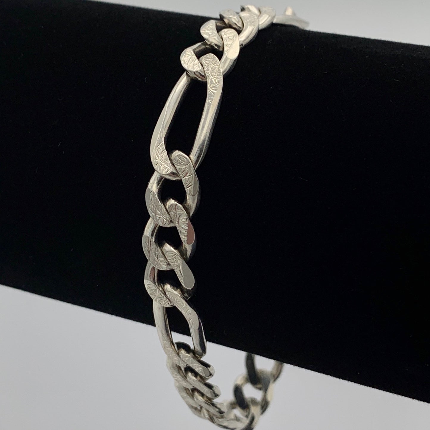 Sterling Silver Figaro Style Bracelet