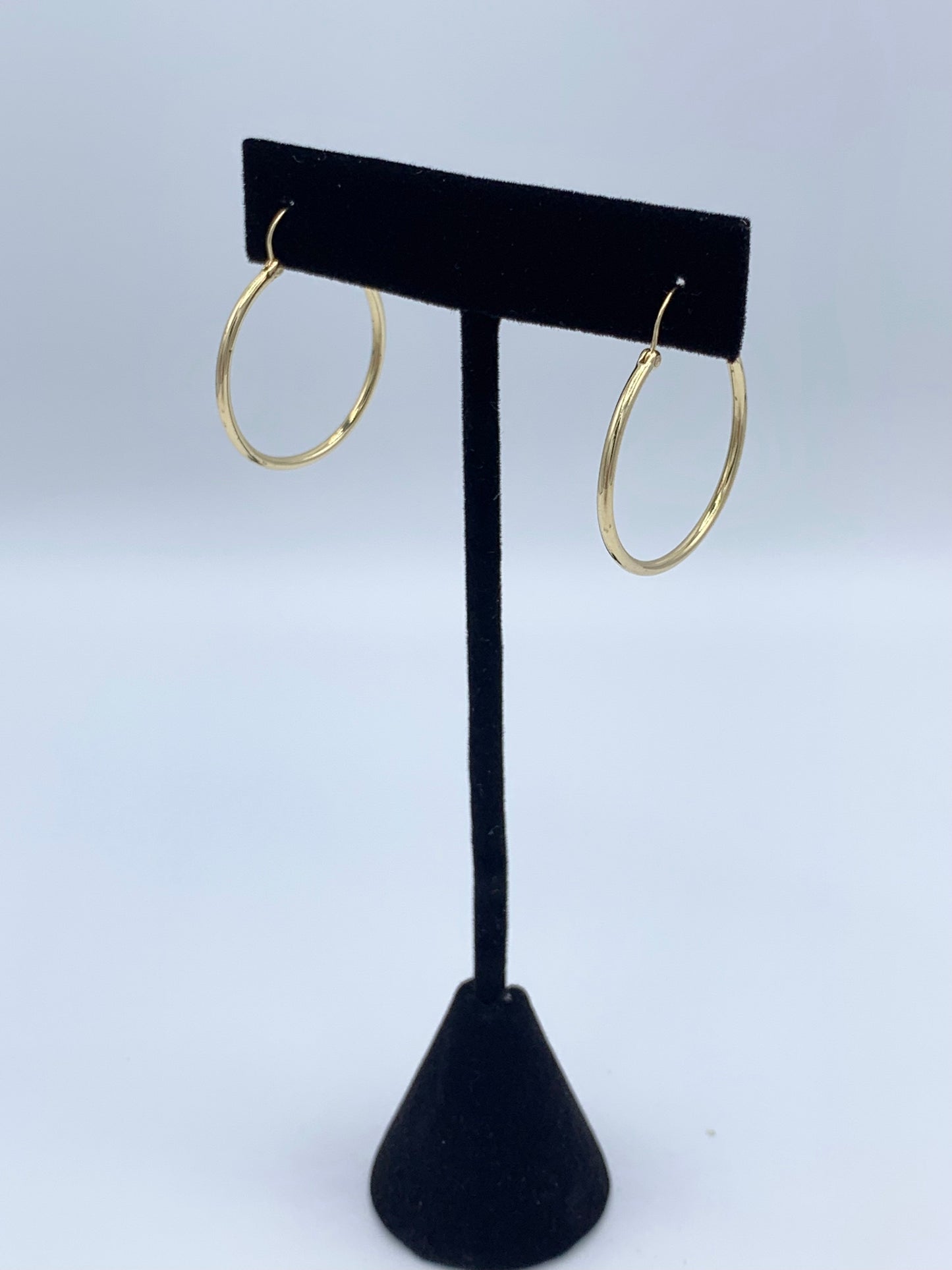 14K Yellow Gold Hoop Earrings