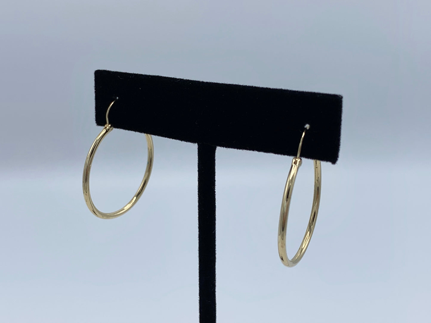 14K Yellow Gold Hoop Earrings