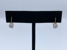 Load image into Gallery viewer, Estate 14K Yellow Gold Leverback CZ Pear Shape Ear Studs
