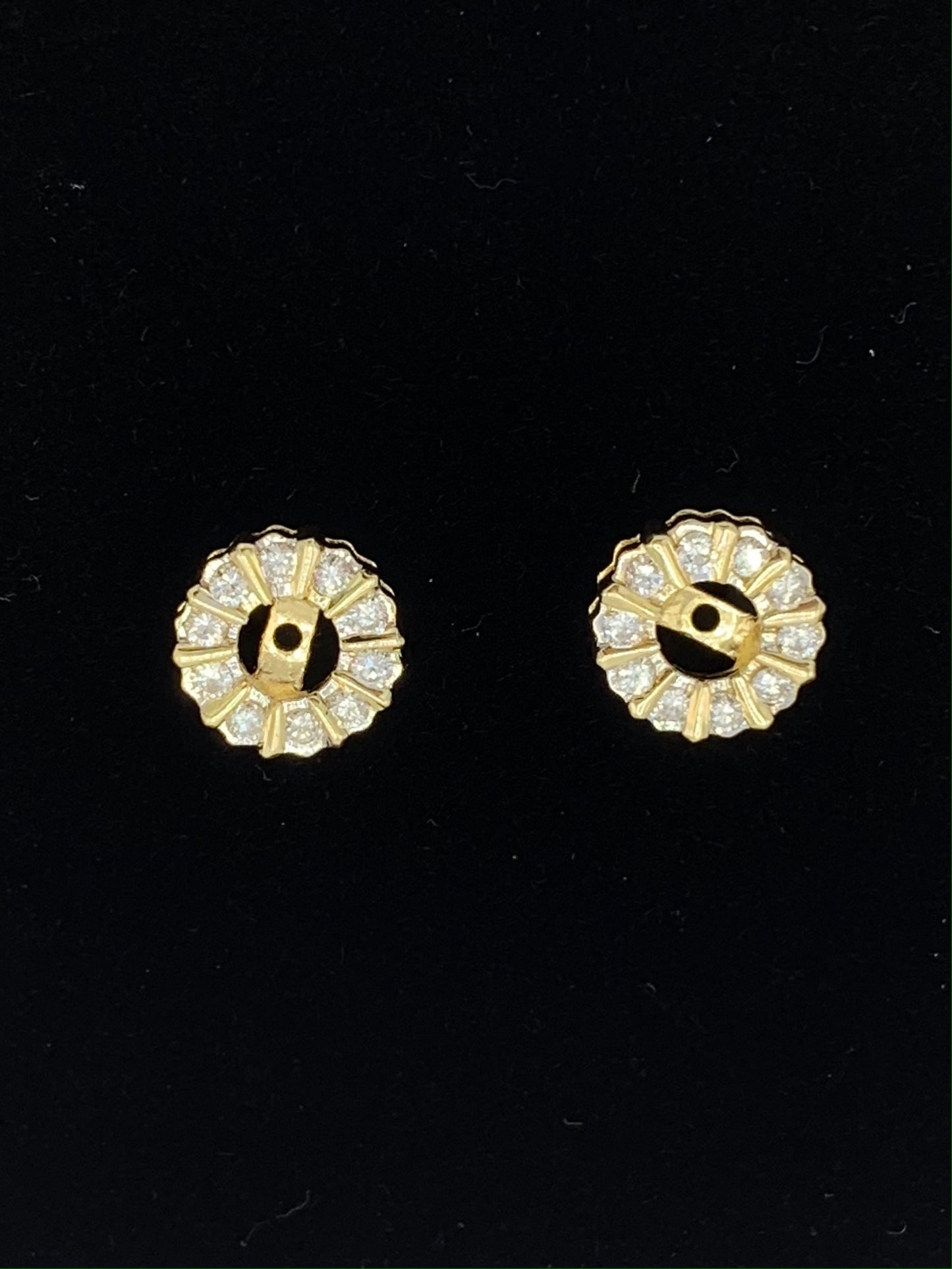 Estate 14K Yellow Gold Diamond Jackets