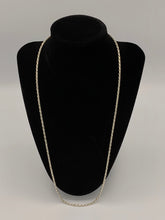 Load image into Gallery viewer, 24 Inch Sterling Silver Diamond Cut Rope Chain
