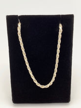 Load image into Gallery viewer, 24 Inch Sterling Silver Diamond Cut Rope Chain
