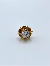Load image into Gallery viewer, 14K Yellow Gold Double Buttercup Diamond Stud Earrings
