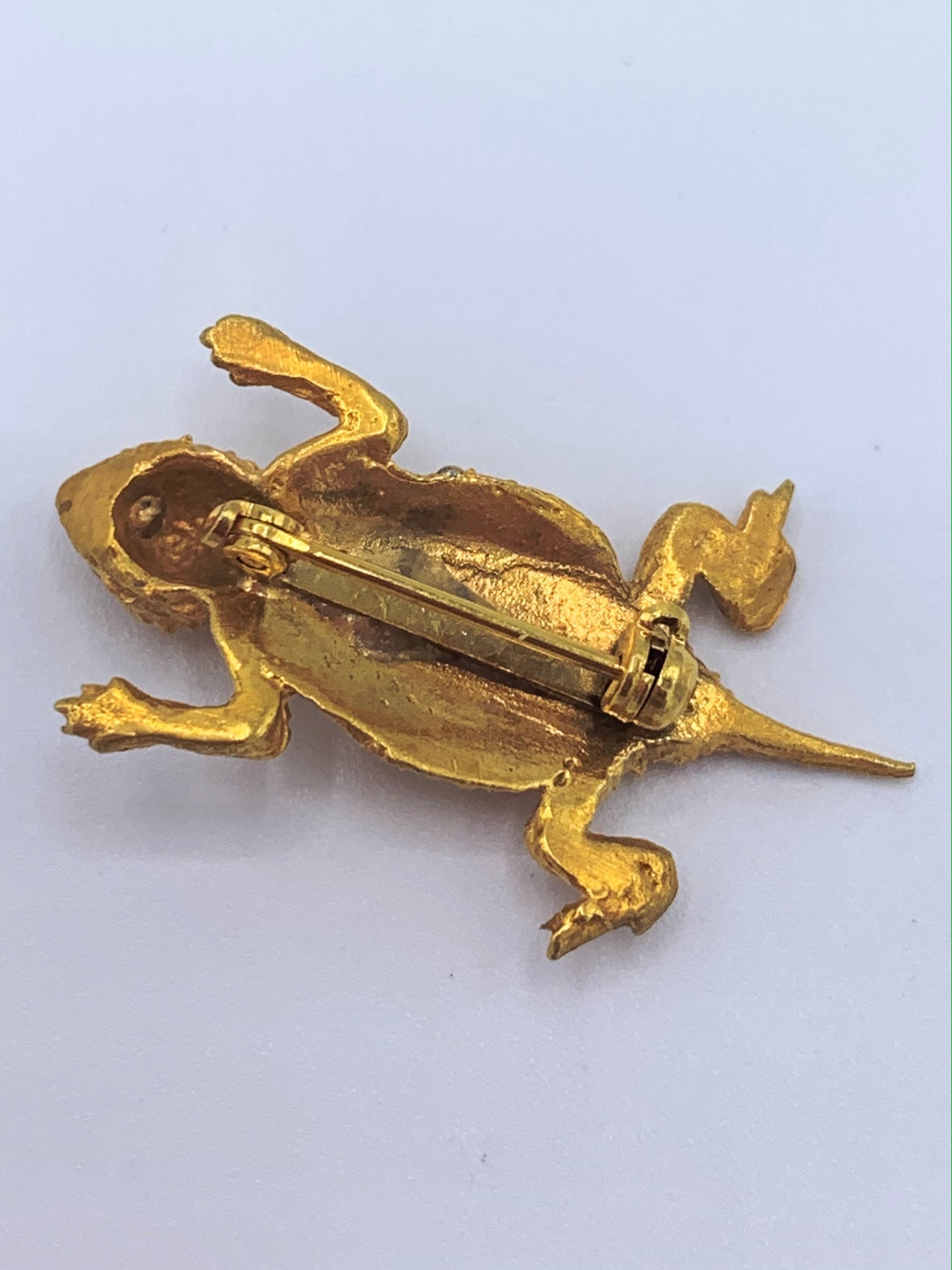 Gold Plated Horny Toad Lapel Pin