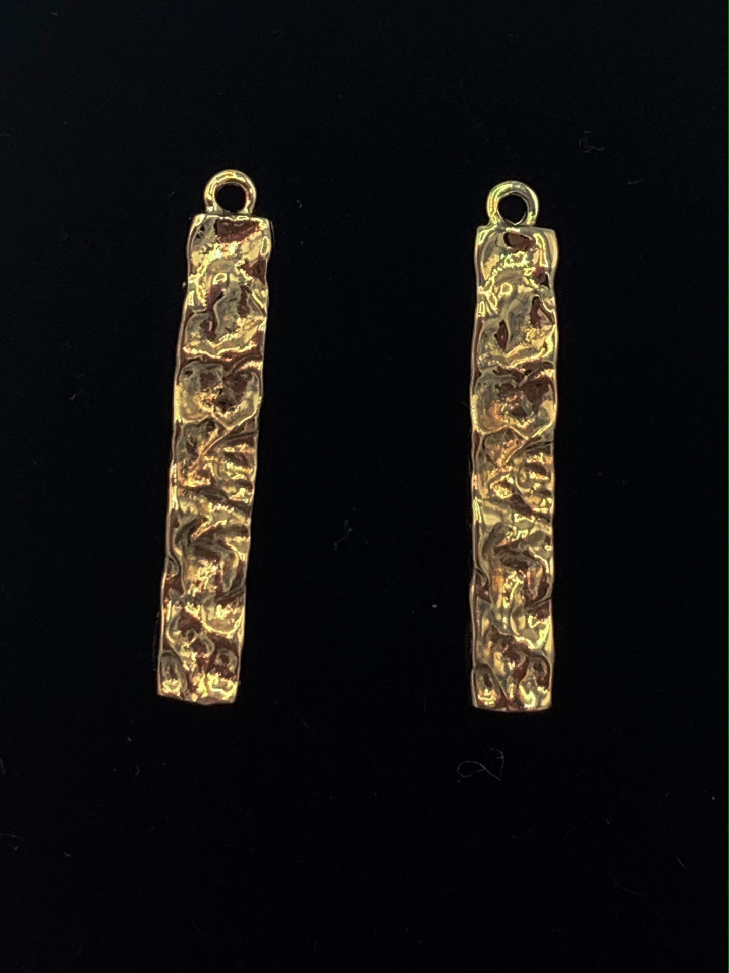 14K Yellow Gold Nugget  Earring Converters