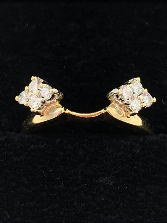 14K Yellow Gold .25 TCW Diamond Enhancer Ring